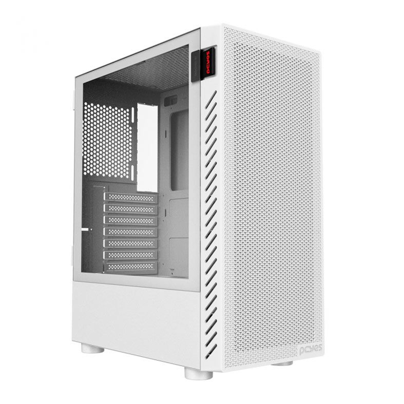 Gabinete Gamer Pcyes Bolter White Ghost, Mid-Tower, Lateral de Vidro, GBWGPBR