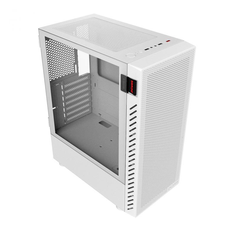 Gabinete Gamer Pcyes Bolter White Ghost, Mid-Tower, Lateral de Vidro, GBWGPBR