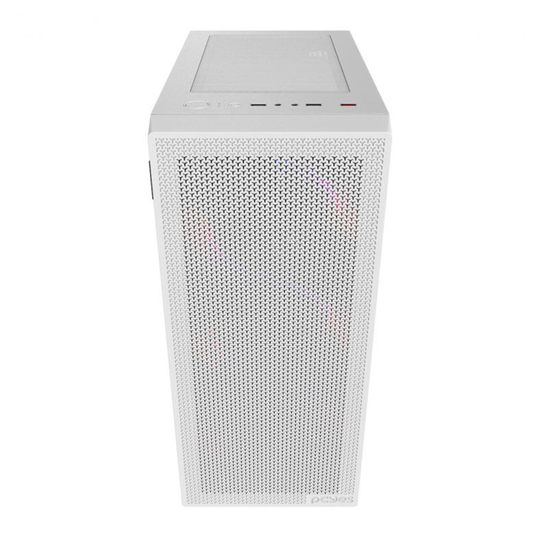 Gabinete Gamer Pcyes Bolter White Ghost, Mid-Tower, Lateral de Vidro, GBWGPBR