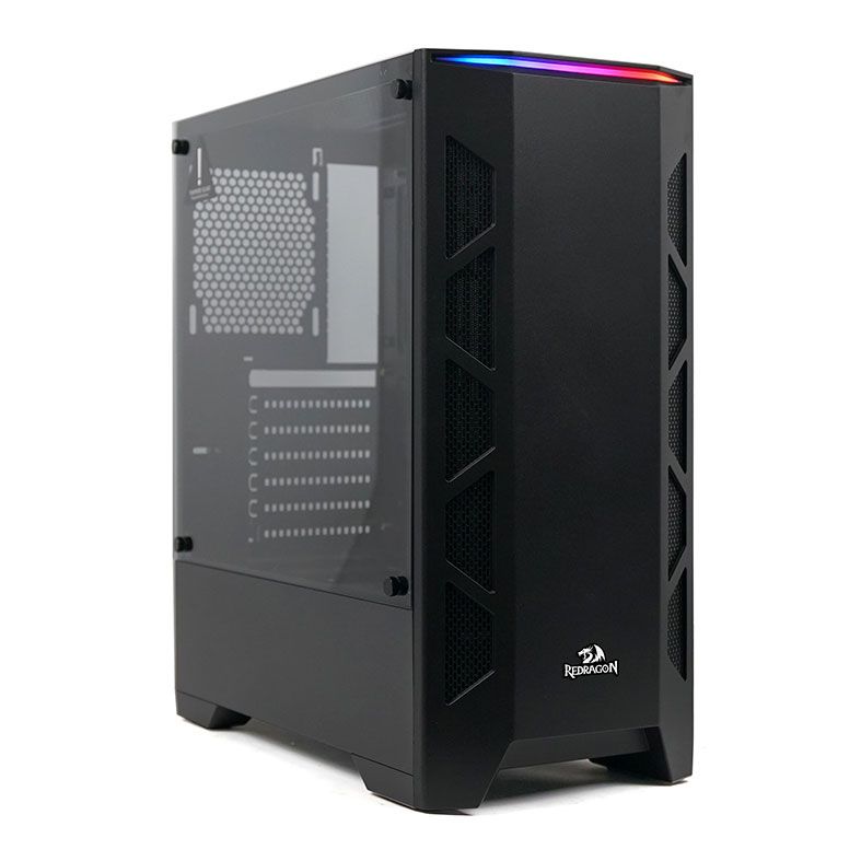 Gabinete Gamer Redragon Starscream Vidro Temp Preto, GC-610B