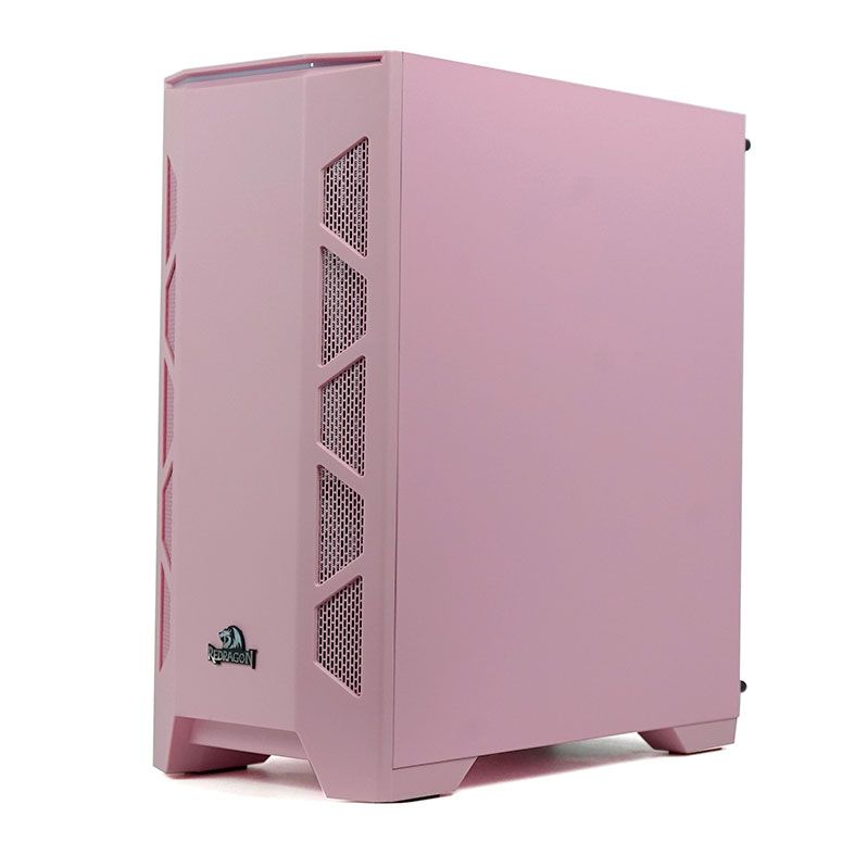Gabinete Gamer Redragon Starscream Vidro Temp Rosa, GC-610P