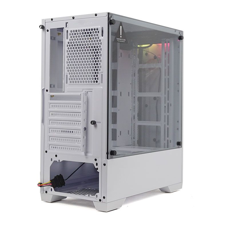 Gabinete Gamer Redragon Starscream Vidro Temp Branco, GC-610W