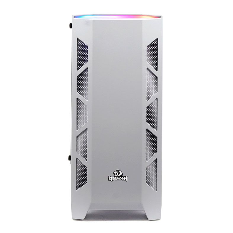 Gabinete Gamer Redragon Starscream Vidro Temp Branco, GC-610W