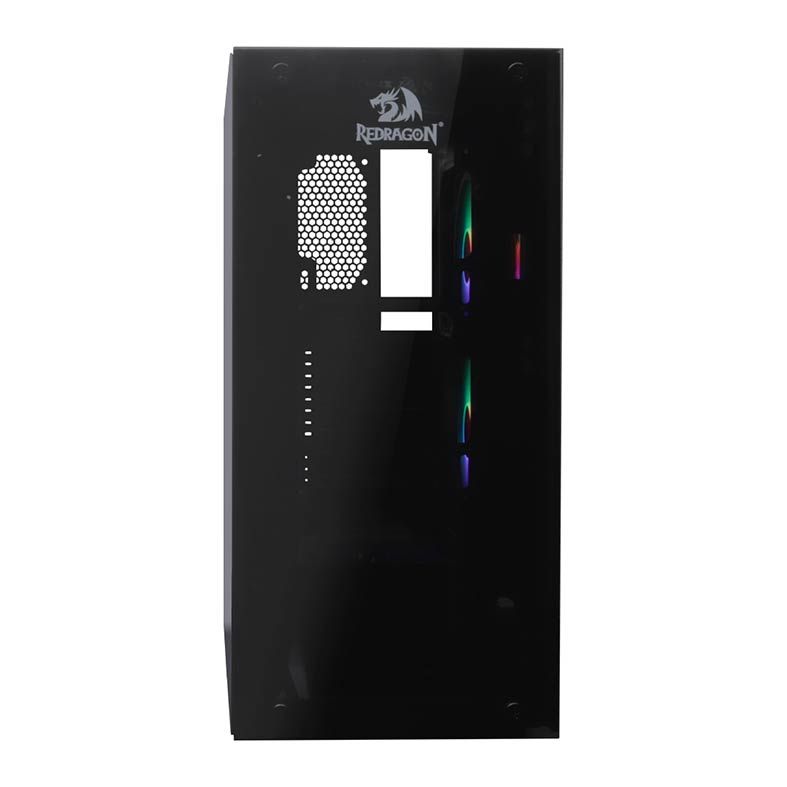 Gabinete Gamer Redragon Cosmos Lateral e Frontal Vidro Temp Preto, GC-615