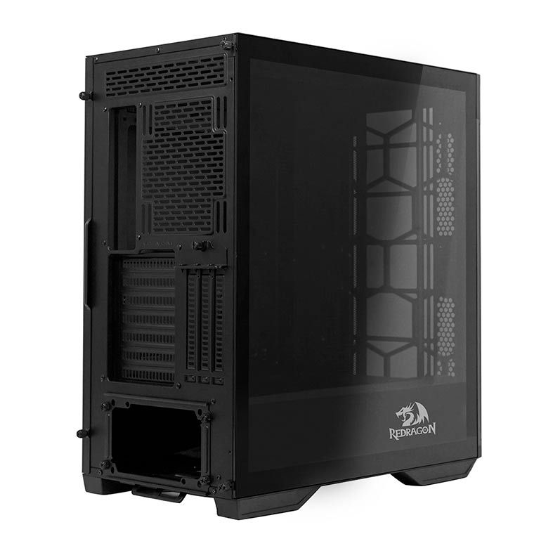 Gabinete Gamer Redragon Megatron Vidro Temp Preto, GC-705B