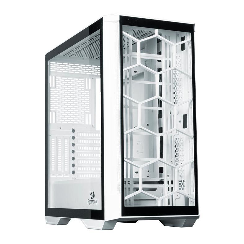 Gabinete Gamer Redragon Megatron Vidro Temp Branco, GC-705W