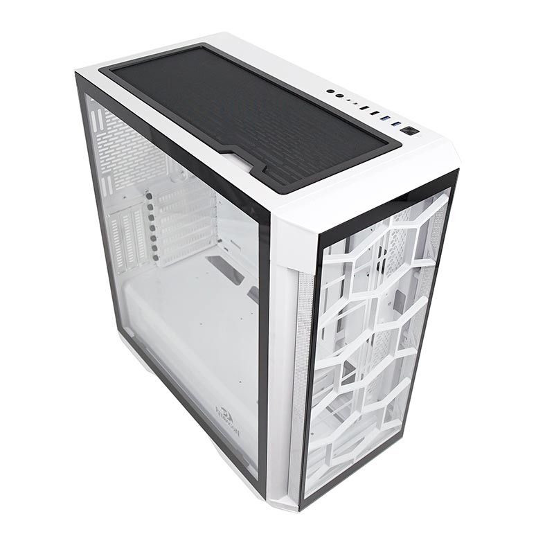 Gabinete Gamer Redragon Megatron Vidro Temp Branco, GC-705W