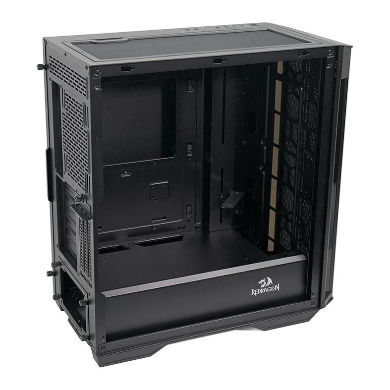 Gabinete Gamer Redragon Demolisher Vidro Temp Black, GC-706B
