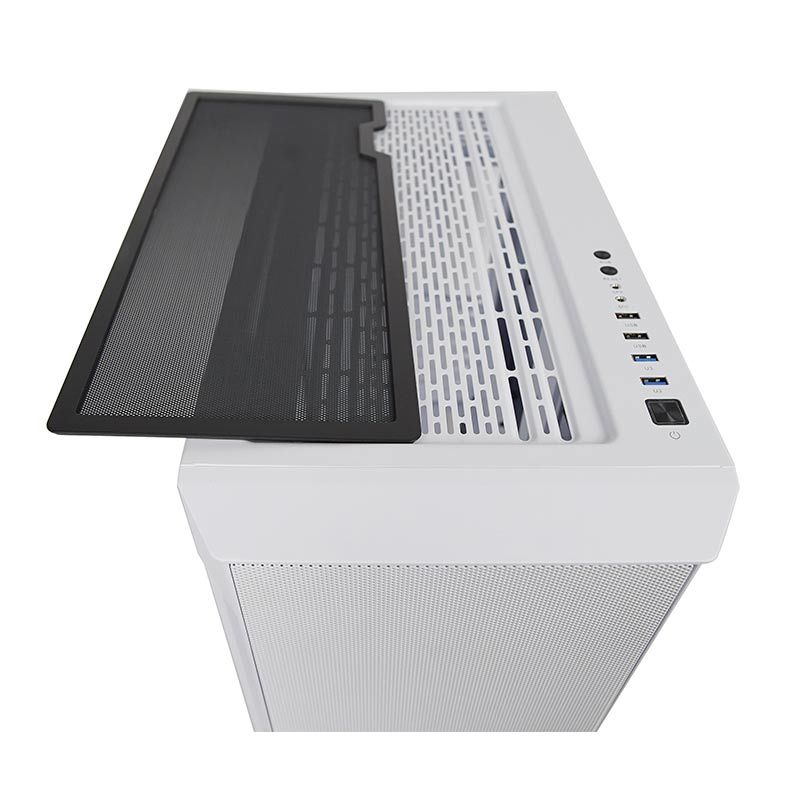 Gabinete Gamer Redragon Demolisher Vidro Temp White, GC-706W