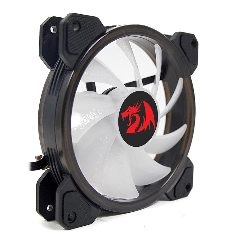 Kit Ventoinhas Redragon RGB 3x120mm c/ Controle, GC-F009