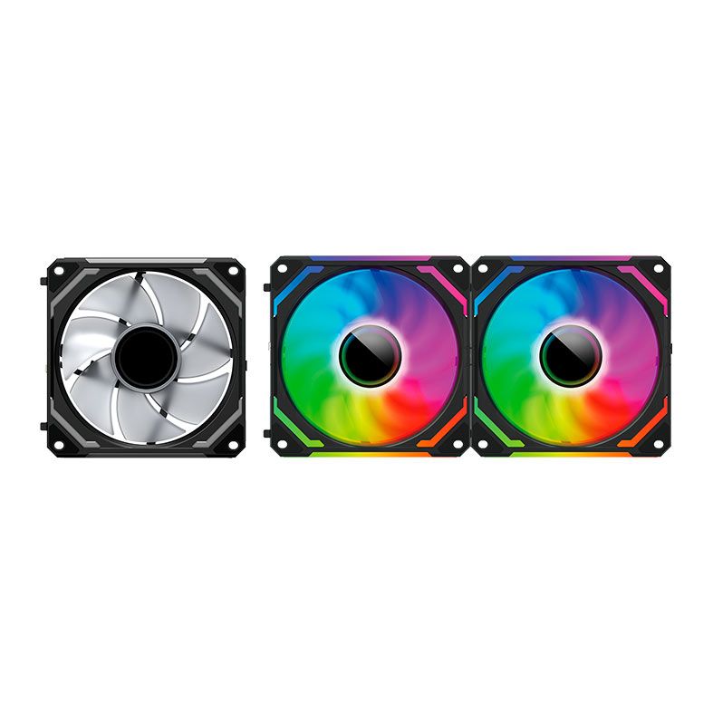 Kit Ventoinhas Redragon Infinity Mirror, ARGB, 3x120mm, Preto, GC-F012