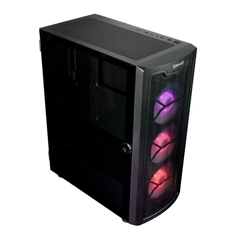Gabinete Gamer Redragon Bluestreak, Mid-Tower, Lateral de Vidro, Preto, GC-MA211