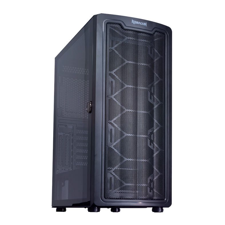 Gabinete Gamer Redragon Bluestreak, Mid-Tower, Lateral de Vidro, Preto, GC-MA211