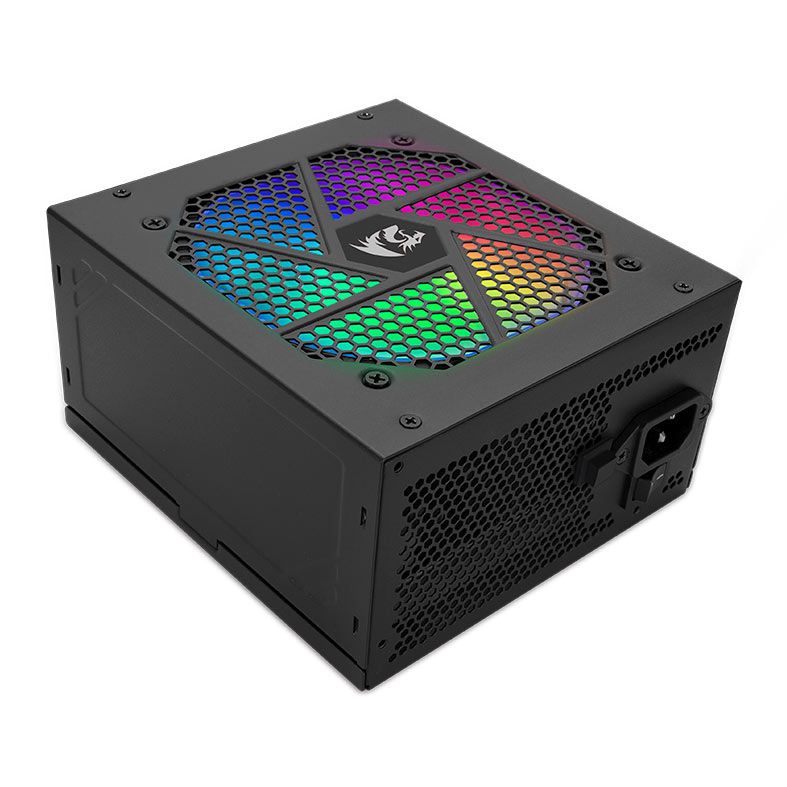 Fonte Redragon Power Supply RGB, 750W, Full-Modular, 80 Plus Gold, Preto, GC-PS006-1