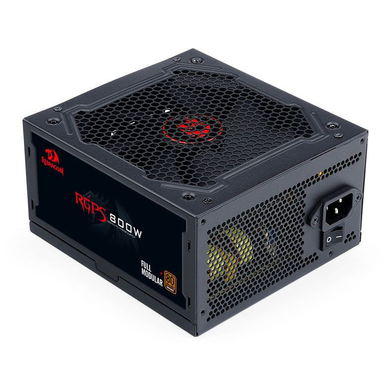 Fonte Redragon RGPS 800W, 800W, Full-Modular, 80 Plus Bronze, Preto, GC-PS011-V2