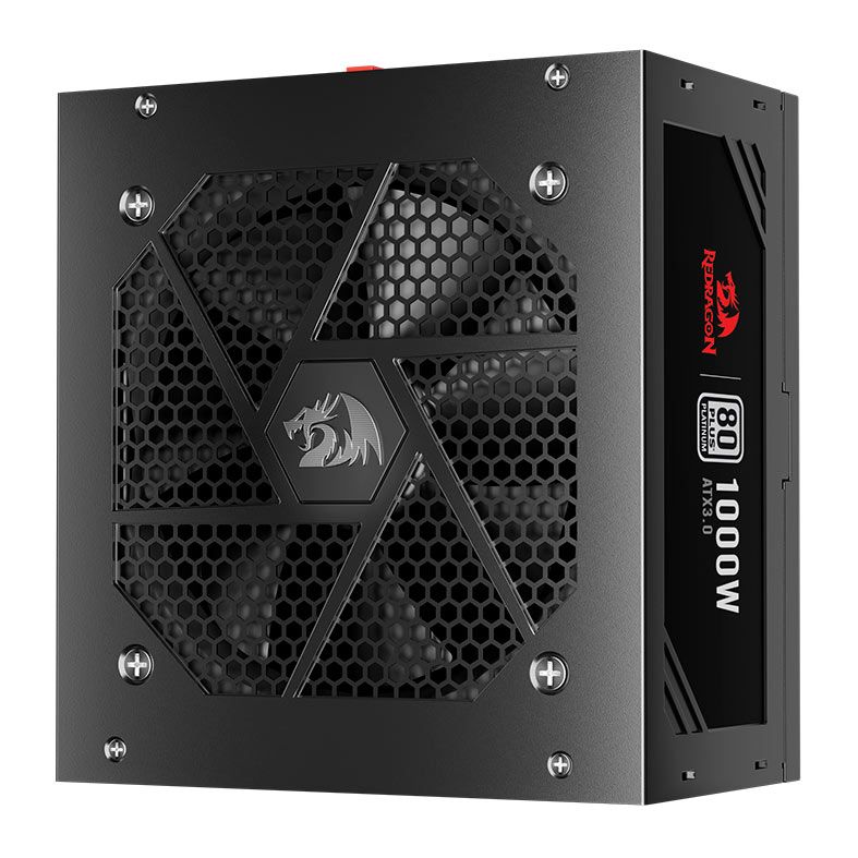 Fonte Redragon Power Supply, 1000W, Full-Modular, 80 Plus Platinum, Preto, GC-PS017