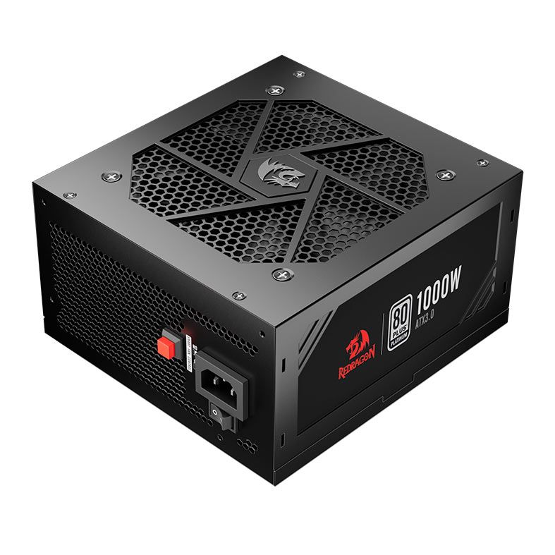 Fonte Redragon Power Supply, 1000W, Full-Modular, 80 Plus Platinum, Preto, GC-PS017
