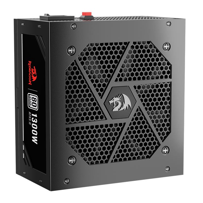 Fonte Redragon Power Supply, 1300W, Full-Modular, 80 Plus Platinum, Preto, GC-PS018