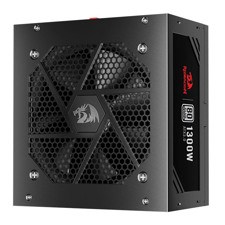 Fonte Redragon Power Supply, 1300W, Full-Modular, 80 Plus Platinum, Preto, GC-PS018