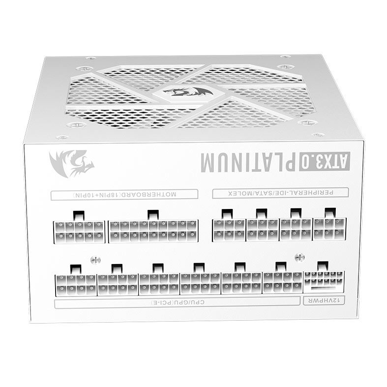 Fonte Redragon Power Supply, 1300W, Full-Modular, 80 Plus Platinum, Branco, GC-PS018W