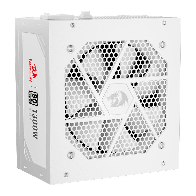 Fonte Redragon Power Supply, 1300W, Full-Modular, 80 Plus Platinum, Branco, GC-PS018W