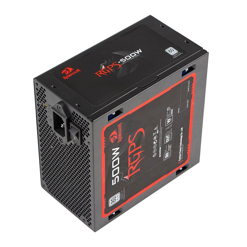 Fonte Redragon RGPS-500W, 500W, 80 Plus White, Preto, GC-PS021