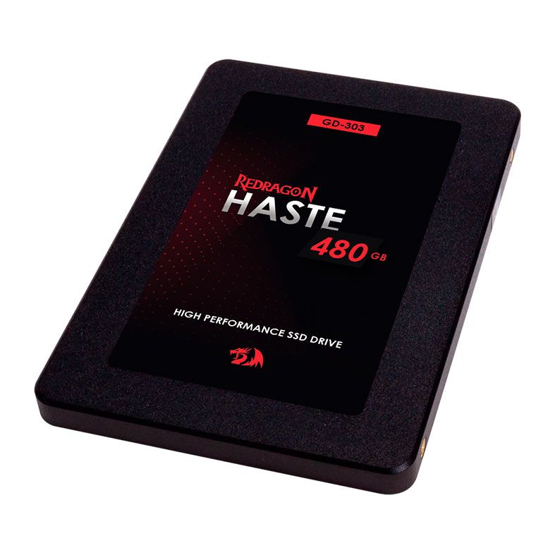 SSD Redragon Haste, 480GB, 2.5, Sata III 6GB/S, Leitura 550MB/s, Gravação 420MB/s, GD-303