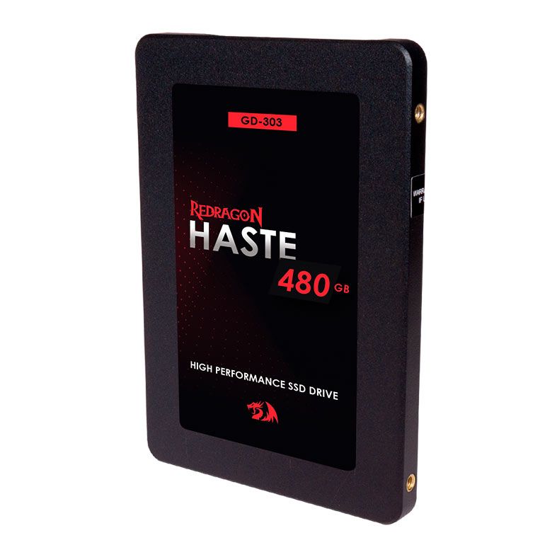 SSD Redragon Haste, 480GB, 2.5, Sata III 6GB/S, Leitura 550MB/s, Gravação 420MB/s, GD-303