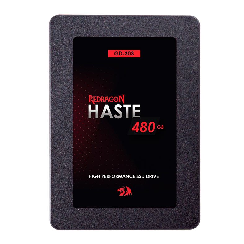 SSD Redragon Haste, 480GB, 2.5, Sata III 6GB/S, Leitura 550MB/s, Gravação 420MB/s, GD-303