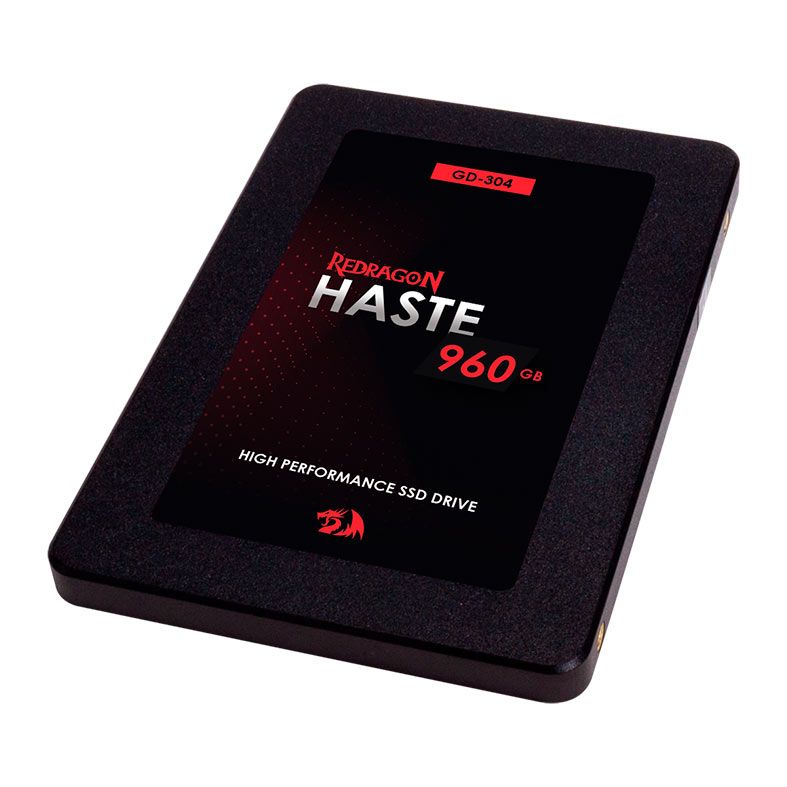SSD Redragon Haste, 960GB, 2.5, Sata III 6GB/S, Leitura 550MB/s, Gravação 420MB/s, GD-304
