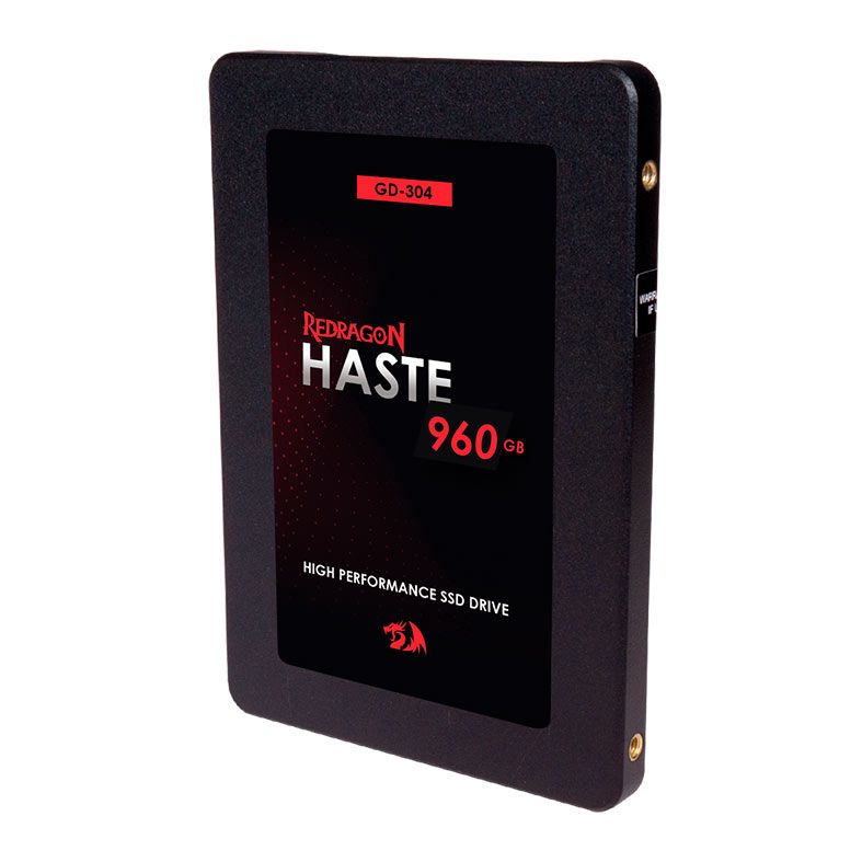 SSD Redragon Haste, 960GB, 2.5, Sata III 6GB/S, Leitura 550MB/s, Gravação 420MB/s, GD-304
