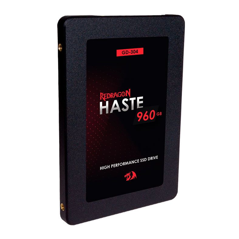 SSD Redragon Haste, 960GB, 2.5, Sata III 6GB/S, Leitura 550MB/s, Gravação 420MB/s, GD-304