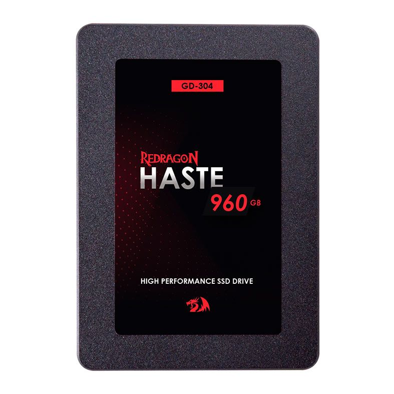 SSD Redragon Haste, 960GB, 2.5, Sata III 6GB/S, Leitura 550MB/s, Gravação 420MB/s, GD-304