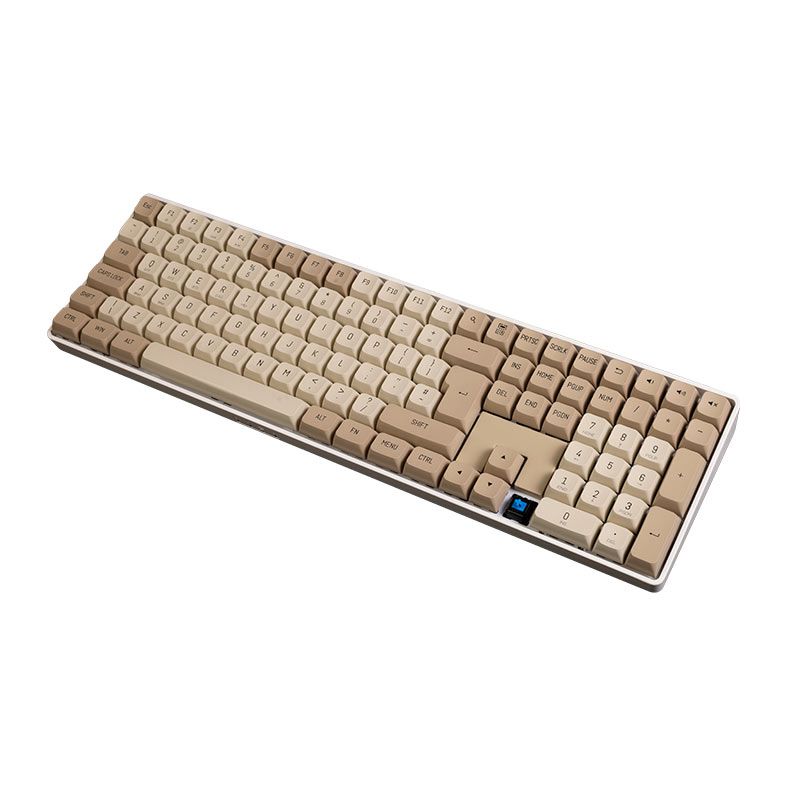 Teclado Mecanico Aigo GD108 Milky Brown, Wireless, Switch Azul, Bege, GD108-MB-BL