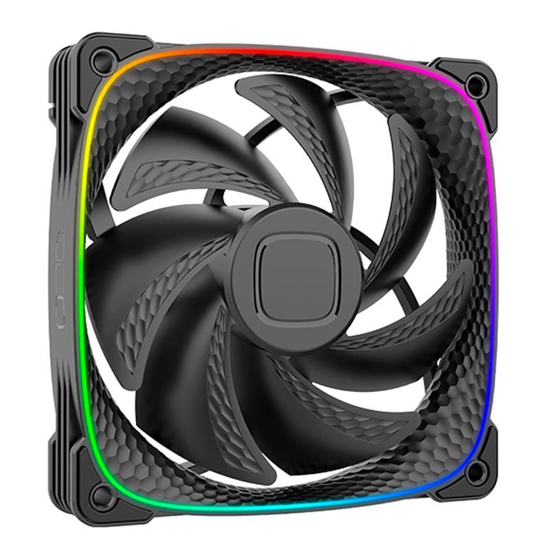 Ventoinha Geometric Future Squama 2503B, ARGB, 120mm, Preto