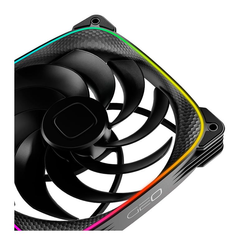 Ventoinha Geometric Future Squama 2503R-14B, ARGB, 140mm, Preto, GEO-S2503RB-14S