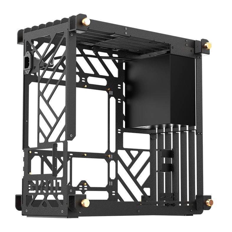 Gabinete Gamer Mloong Grid, Mini-Tower, Lateral de Vidro, Preto, GG-GRID