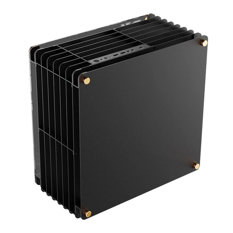 Gabinete Gamer Mloong Grid, Mini-Tower, Lateral de Vidro, Preto, GG-GRID