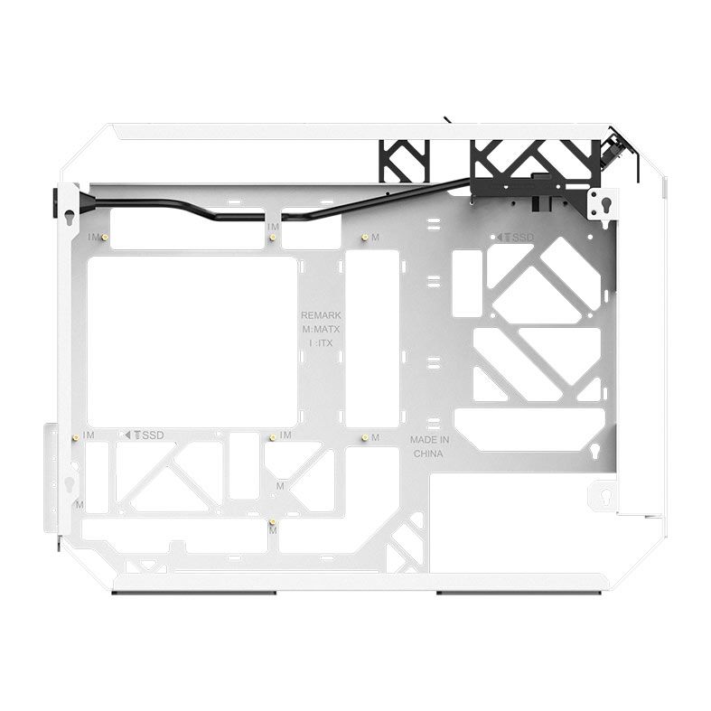 Gabinete Gamer Mloong X-Era, Mini-Tower, Lateral de Vidro, Branco, GG-XER