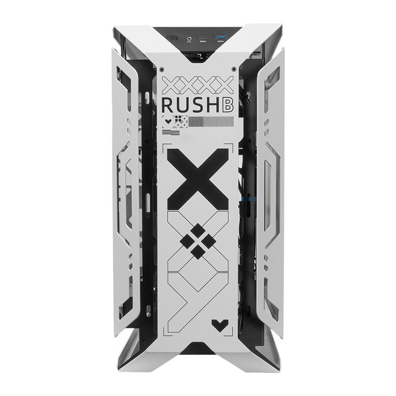 Gabinete Gamer Mloong X-Era Plus, Mid-Tower, Lateral de Vidro, Branco, GG-XERP