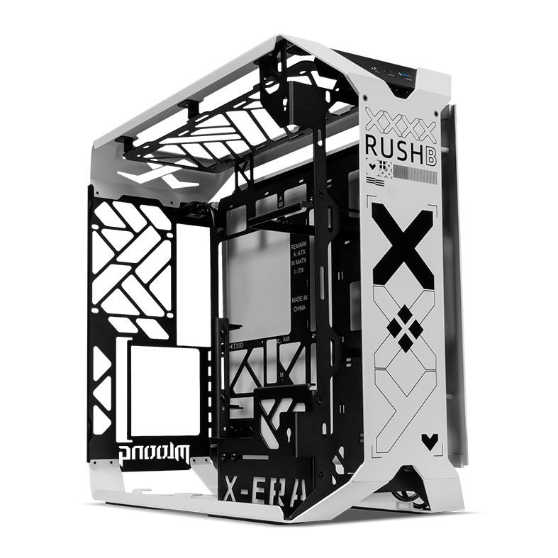 Gabinete Gamer Mloong X-Era Plus, Mid-Tower, Lateral de Vidro, Branco, GG-XERP