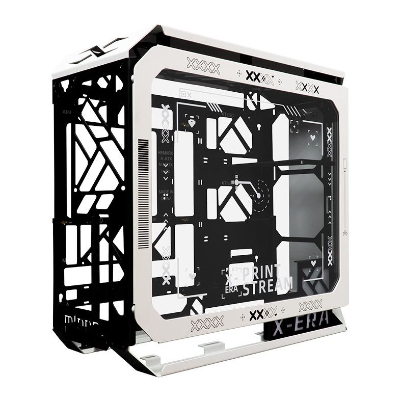 Gabinete Gamer Mloong X-Era Plus, Mid-Tower, Lateral de Vidro, Branco, GG-XERP