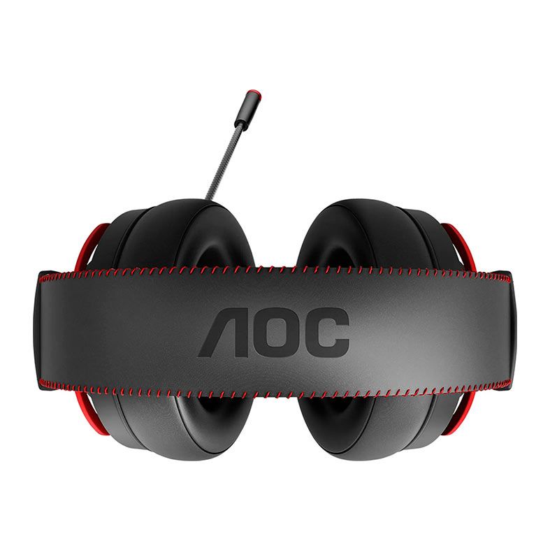 Headset Gamer AOC GH300, RGB, Virtual Surround 7.1, Drivers 50mm, Preto, GH300RB2B/FG