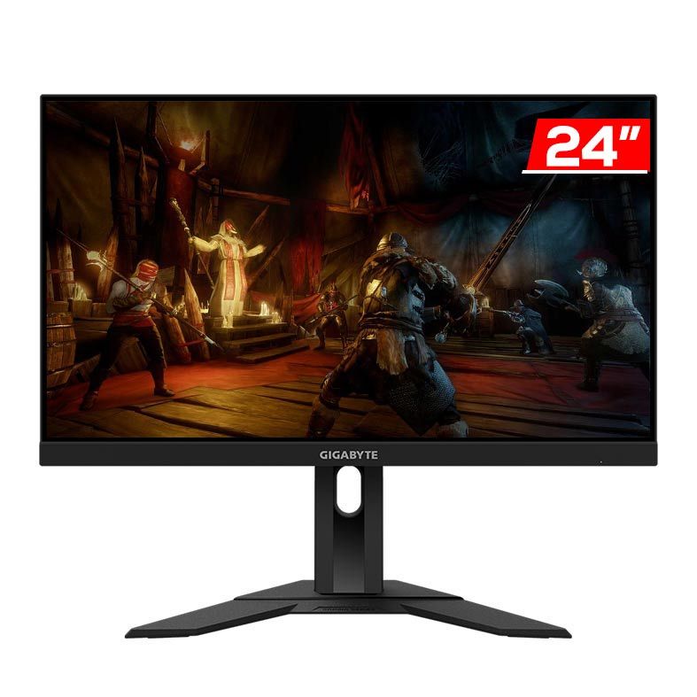 Monitor Gamer Gigabyte G24F 24" 1ms 165Hz FHD FreeSync Premium HDR Altura Ajustavel HDMI/DP, GIGABYTE G24F