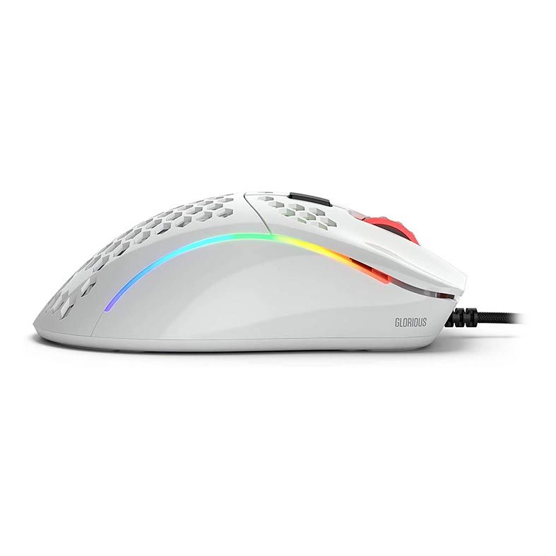 Mouse Gamer Glourios Model D Minus, RGB, 12000DPI, 6 Botoes, Branco Brilhante, GLO-MS-DM-GW