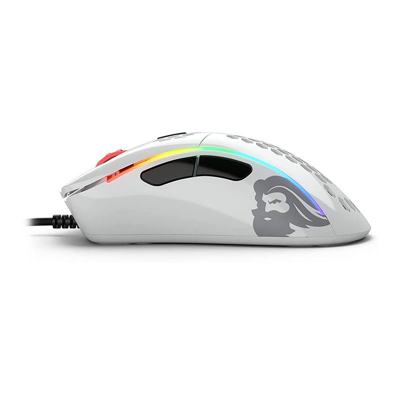 Mouse Gamer Glourios Model D Minus, RGB, 12000DPI, 6 Botoes, Branco Brilhante, GLO-MS-DM-GW
