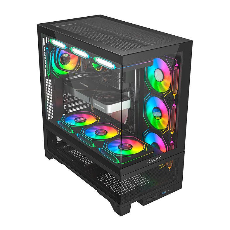 Gabinete Gamer Galax Centaurus, Mid-Tower, Lateral de Vidro, Preto, GLX-CENTAURUS-2065