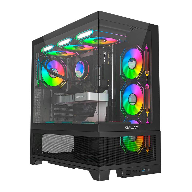 Gabinete Gamer Galax Centaurus, Mid-Tower, Lateral de Vidro, Preto, GLX-CENTAURUS-2065
