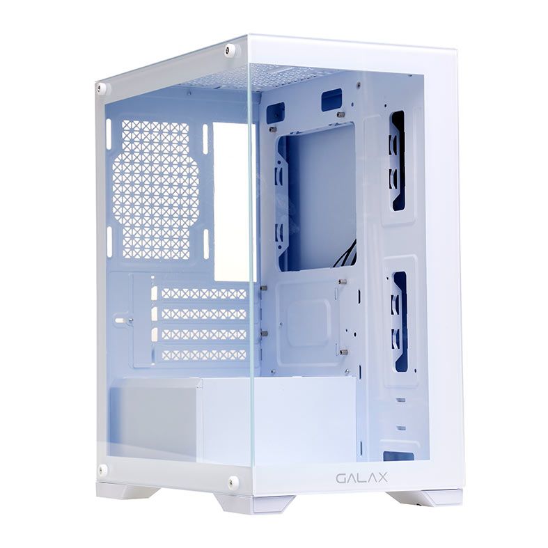 Gabinete Gamer Galax Draco, Mid-Tower, Lateral de Vidro, Branco, GLX-DRACOW-2062
