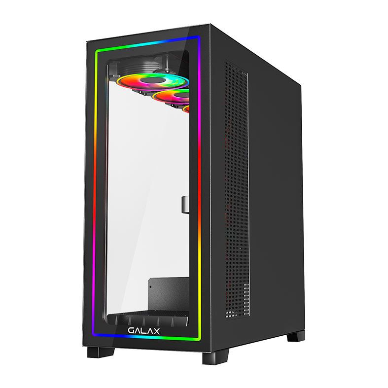 Gabinete Gamer Galax Omega, Mid-Tower, Lateral de Vidro, Com 4 Fans, Preto, GLX-OMEGA-2067